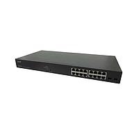 Lantronix SM16TAT2SA-BR Smart Managed PoE+ Switch Smart Managed PoE+ Switch, 16-port Gigabit PoE+, 2-port 100/1000 SFP