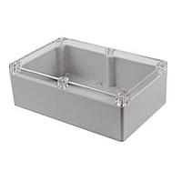 Hammond Manufacturing RZ0232C Enclosure LT GY PC W/CLEAR LID 8.74x 5.75x 2.95 IN