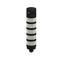 Banner Engineering TL70BWGYRAQ Tower Lights TL70 Tower Light; Black Housing: 5-Color Audible Indicator; Voltage: 12-30 V dc; Environmental Rating: IP65; Input: Bimodal; Colors: Blue White Green Yellow Red; 8-pin M12 Integral QD