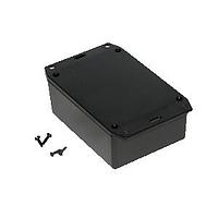 Hammond Manufacturing 1591XXSFLBK Flanged Enclosure FR ABS w/Flanged Lid 4.3x3.2x1.6" Black