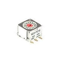 NKK Switches ND3FC16P-R Rotary Switches 16 POSTION COMP CODE FLUSH ACTUATOR SMT