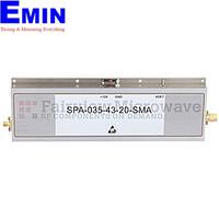 Fairview SPA-035-43-20-SMA 47 dB Gain High Power High Gain Amplifier at 20 Watt P1dB Operating From 3.1 GHz to 3.5 GHz with SMA