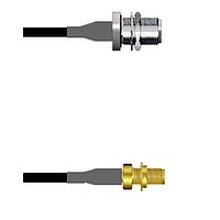 Amphenol Custom Cable Q-1T02W0003072i RF Cable Assemblies N-SJB/SMA-SJB G174 72I