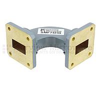 Fairview SMF75HB WR-75 Waveguide H-Bend Commercial Grade Using UBR120 Flange With a 10 GHz to 15 GHz Frequency Range