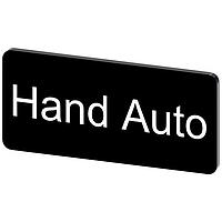 SIEMENS 3SU19000AC160DB0 Labeling Plate, Hand Auto INSCR. LABEL, BLK 12.5 X 27MM, HAND AUTO