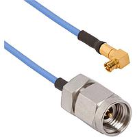 Amphenol SV Microwave 7032-7152 RF Cable Assemblies SMPM F R/A- 2.92mm M Cbl Assy for .047Cbl