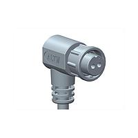 Amphenol LTW BD-08AFFM-LR7A04 Sensor Cables / Actuator Cables Ceres, Standard Size, Plastic, 5A, 08 pins, Female Connector, Female Contact, Right Angle, 2 Points Lock, Overmolded, Length 4000mm, IP67