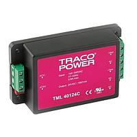 TRACO Power TML 40215C AC-DC Power Modules Product Type: AC/DC; Package Style: Encapsulated; Output Power (W): 40; Input Voltage: 90 264 VAC; Output 1 (Vdc): 15; Output 2 (Vdc): -15; Output 3 (Vdc): N/A