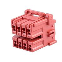 Molex 505605-0802 Receptacle Housing CP3.3 RECPT 3.3mm DR 8CKT POLZ PsInLk RED