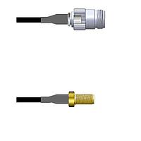 Amphenol Custom Cable Q-2002V0003010i RF Cable Assemblies N-SJ/SMA-SJ G174 10I