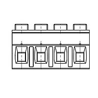 Molex 39766-1007 Plugs 7.62MM EURO PLUG RA HC GR