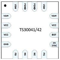 Semtech TS30041-M025QFNR Synchronous Buck DC/DC Converter 1A 2.5V Current-Mode Sync. Buck Converter
