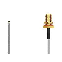 GCT (Global Connector Technology) CABLE 385 RF-100-A-2 RF Cable Assemblies I-Pex MHF4L2SMA STRJck R Mt 6 GHz,100mm, 1.13mm blk
