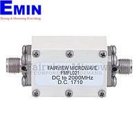 Fairview FMFL021 Lowpass Filter Operating From DC to 2 GHz With SMA Female Connectors