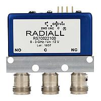 Radiall R570D33100 Coaxial Switches SPDT Ramses TNC 18GHz Latching 28Vdc TTL Diodes Pins Terminals