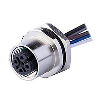 Same Sky (formerly CUI Devices) CDM1227-03A-FW-R9-050-67 Straight M12 Female Panel mount, Solder Type, Rear Fastened PG9?ACode 3PIN , Screw Copper alloy, 050M