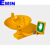 Labnori SS3002Y Wall Mounted Eyewash Station with Epoxy Coating