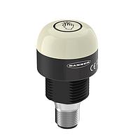 Banner Engineering K30ABT2BWHQ Indicators K30 Series EZ-LIGHT: 2-Color Touch Sensor Gen 2; Momentary Output; Voltage: 12-30 V dc; Housing: Polycarbonate; IP67 IP69K; Output: Bipolar (NO); Colors: Blue - Not Activated, White - Activated; 5-pin M12 Integral QD