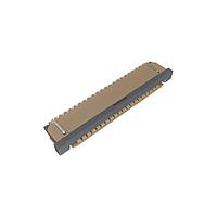 Amphenol FCI SFW21R-1STAE1LF FFC & FPC Connectors 1.00mm Flex Connector, SFW-R series, 21 Position, Bottom side Contact, Side Entry Surface Mount ZIF Connector, Lead Free, Selective Gold plated Terminals with Tin-plate Solder-tail.