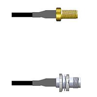 Amphenol Custom Cable Q-2V04E0003120i RF Cable Assemblies SMA-SJ/TNC-SJB G174 120I