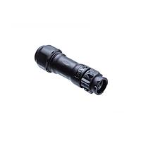 Amphenol LTW BD-03BMFA-QL8SP0 Standard Circular Connector X-Lok, Standard Size, Plastic, 5A, 03 pins, Male Connector, Female Contact, Straight, Push Lock, Crimp, Field Installable, F5.0 - F6.0mm, IP68