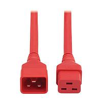 Eaton P036-006-ARD AC Power Extension Cord Power Extension Cord C20 to C19 - Heavy-Duty 20A, 250V 12 AWG Red 6ft.