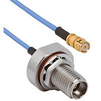 Amphenol SV Microwave FSSMP-047-FB292-120 RF Cable Assemblies SMP Straight F 2.92mm BKHD F 12"Cable