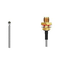 GCT (Global Connector Technology) CABLE 236 RF-150-F1-2 RF Cable Assemblies HiroseU.FL2SMA STRJck frount Mt wO-Ring  150mm, F1 orientation, 1.13mm cable