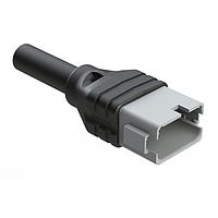 Amphenol SINE Systems AT04GY-12PA-N-TPE-M10 Single Ended 12 Position Receptacle Single-Ended Molded Cable Assembly. Black TPE, Uses Connector  AT04-12PA, 10 Meter Length