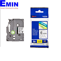 BROTHER TZe-111 6mm TZe-Tape Black on Clear