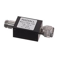 Radiall R417303130 Connectorized Attenuators ATTENUATOR: N 3DB 4GHZ 30W 50ohms panel conduction cooling type