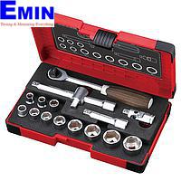 Vessel HRW3002M-W Wood-Compo Socket Wrench (16 pcs)