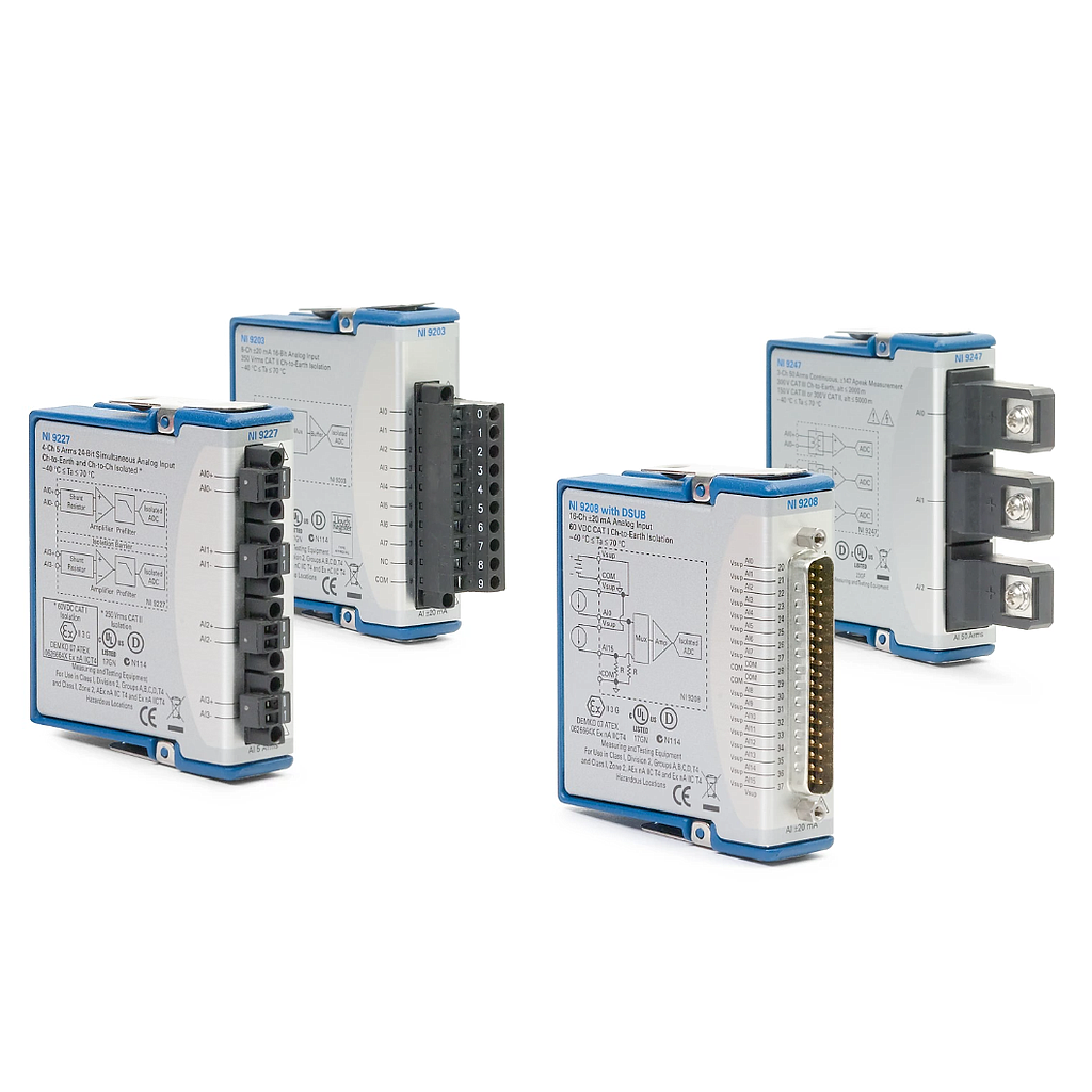 NI C Series modules for current measurement and current output in modular data acquisition systems