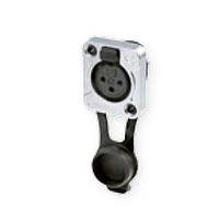 REAN RRX5M-Z-000-0 Receptacles 3P M XLR RCPT D-FLNG IP65 NICKEL/TIN