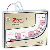 Dwyer MARK II WSI MET-NIST Wind Speed Indicator 0-80 mph / 0-130 km/h for Home & Office (130 km/h, NIST)
