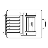 Stewart Connector 940-SP-3066-B25 Connectors Modular Plug Standard 6P 6C Unshielded .032-.038 Conductors