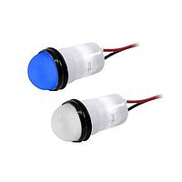 VCC PML50SBFVW Indicators 200mcd Semi Dome Blue Flex Wire