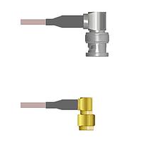 Amphenol Custom Cable Q-0F038000H048i RF Cable Assemblies BNC-RP/SMA-RP G142 48I
