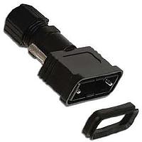 NorComp 967-025-010R011 Two Piece Backshell IP67,25P STD/44P HD BACKSHELL,BK PLASTIC