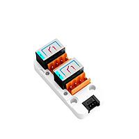 M5Stack U131 AC/DC Output Modules A 2-channel SPST relay module, equipped with two high-current relay