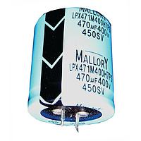 Cornell Dubilier (CDE) LPX271M350C7P3 Aluminum Electrolytic Capacitors 270uF 350V (D X L) 25mm x 40mm