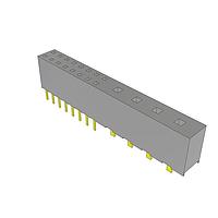 Samtec HPFC-108-01-T-D-04 Signal/Power Combo Socket .100" Signal/Power Combo Socket Strip