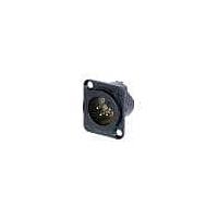 NEUTRIK NC4MD-LX-BAG Receptacles Recpt DLX 4 pin M solder; black/silver
