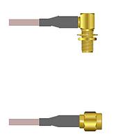 Amphenol Custom Cable Q-2Q03C000R010i RF Cable Assemblies SMA-RJB/SMA-SP G316D 10I