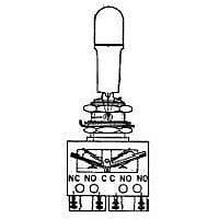 Honeywell 64AT11-5L Toggle Switches 4PDT 3POS T2 TypTERM LOCKING LVR TOGG SW
