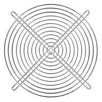 Qualtek Electronics 08718 Fan Guards and Filters 225mm Wire Form Fan Guard, Bright Nickel Chrome Finish