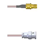 Amphenol Custom Cable Q-2T00I0001060i RF Cable Assemblies SMA-SJ/BNC-SP G178 60I