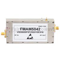 Fairview FMAM5042 42 dB Gain High Power High Gain Amplifier at 18 Watt Psat Operating From 860 MHz to 960 MHz with 55 dBm IP3 and SMA