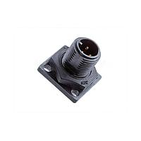 Amphenol LTW AU-04PMMS-SS7001 Standard Circular Connector Ceres, Mini Size, Plastic, 2A, 04 pins, Male Connector, Male Contact, Square, Screw Thread, Solder, Receptacle, IP67