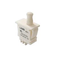 E-Switch PP1-FT7-2B2 Detector Switches Detector, SPDT , On-On-(On), Panel Mount, Snap-In , White, IP40